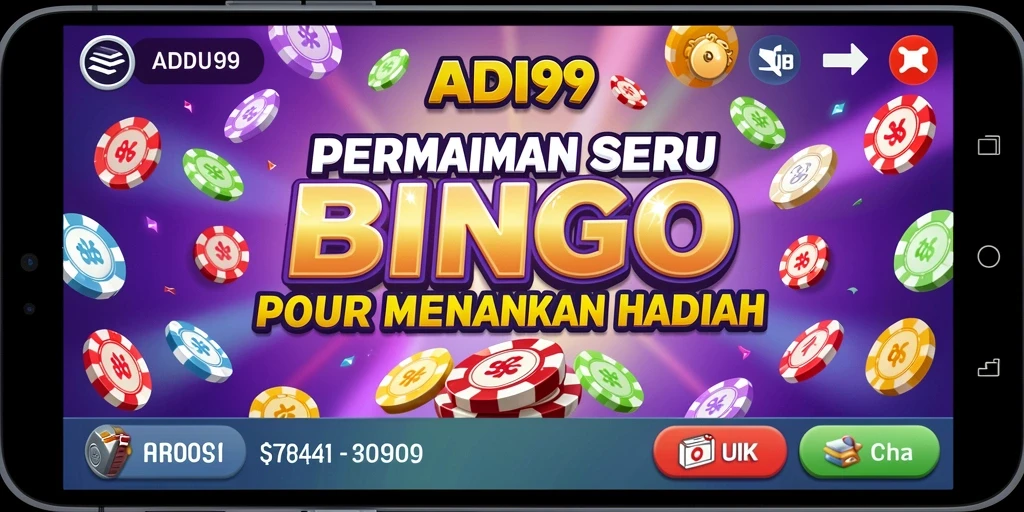 Tampilan gameplay seru dan interaktif dari aplikasi ADI99.