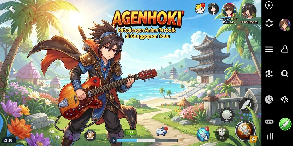 Tampilan gameplay AGENHOKI yang seru dan penuh aksi.