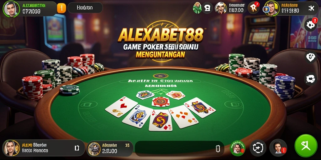 Tangkap momen seru dalam permainan Poker di ALEXABET88.