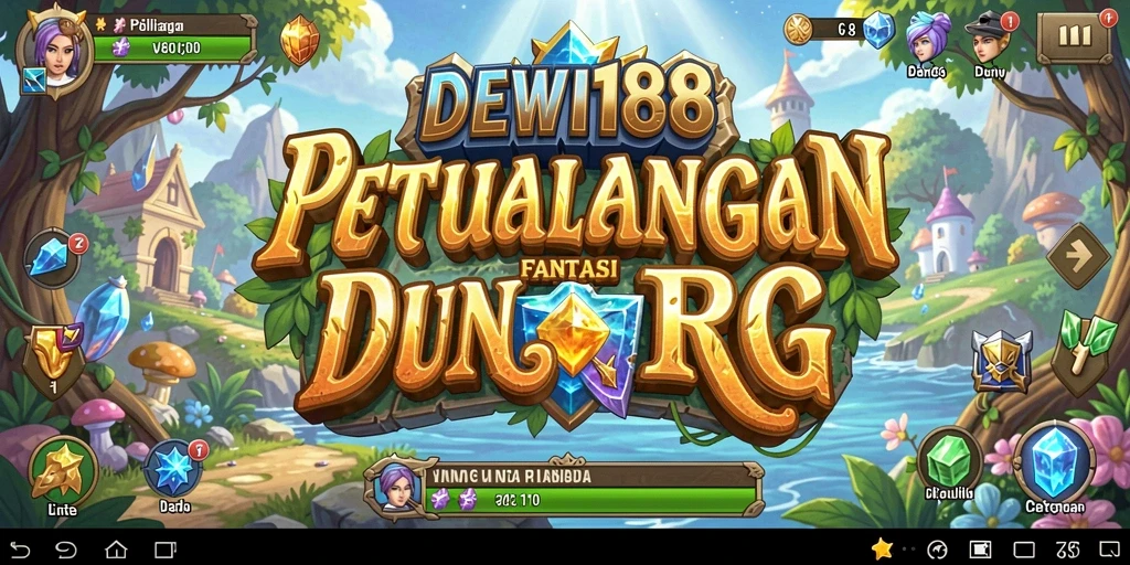 Gameplay seru dalam DEWI188 yang melibatkan petualangan dan pertempuran.