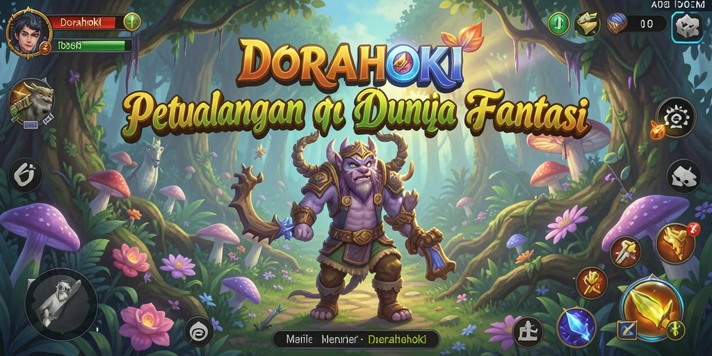 Tampilan gameplay DORAHOKI yang mendebarkan dan penuh petualangan.