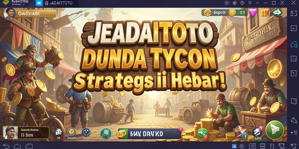 Tampilan gameplay GADAITOTO yang menampilkan strategi Tycoon.
