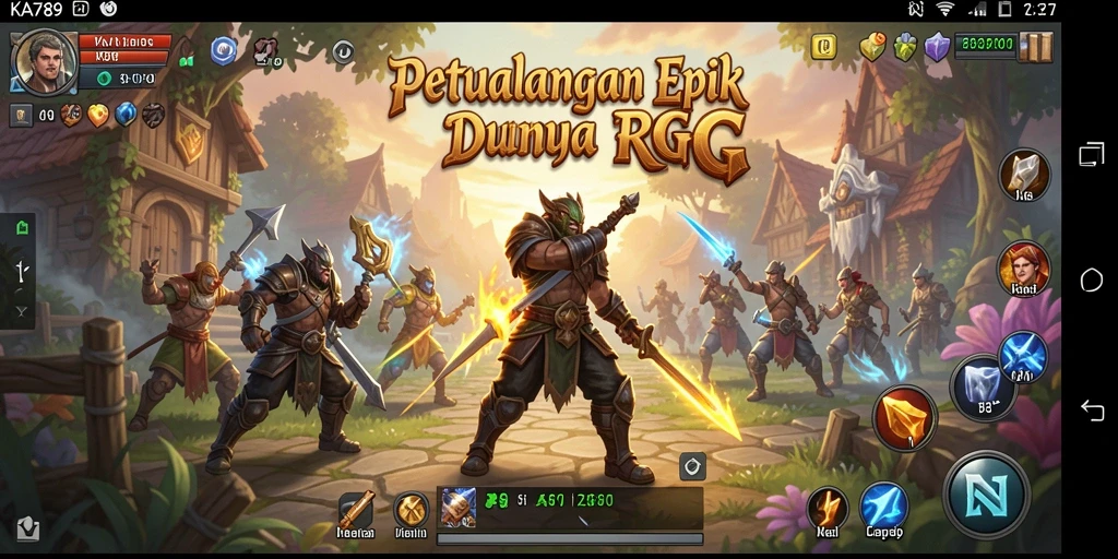 Tangkapan layar gameplay KA789 yang menunjukkan pertarungan epik dan eksplorasi dunia yang luas.