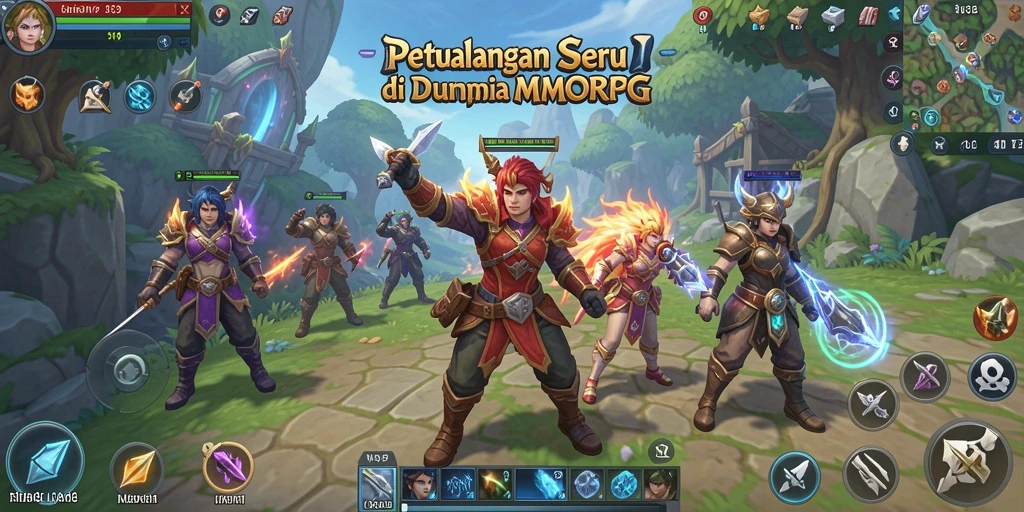Screenshot N32 menampilkan aksi seru dalam dunia MMORPG yang luas.