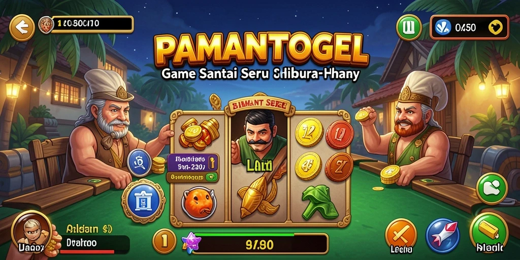 Tangkapan layar menunjukkan momen seru dalam permainan PAMANTOGEL.