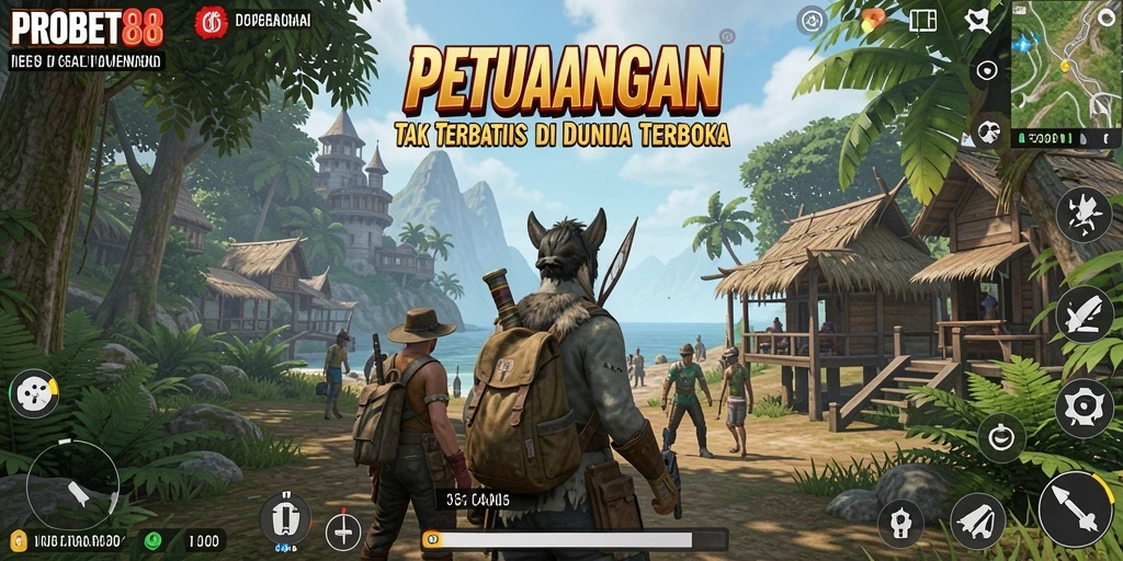 Gameplay PROBET88 yang penuh petualangan dan eksplorasi.
