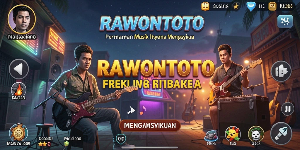 Tampilan gameplay dinamis dengan musik yang menenangkan.