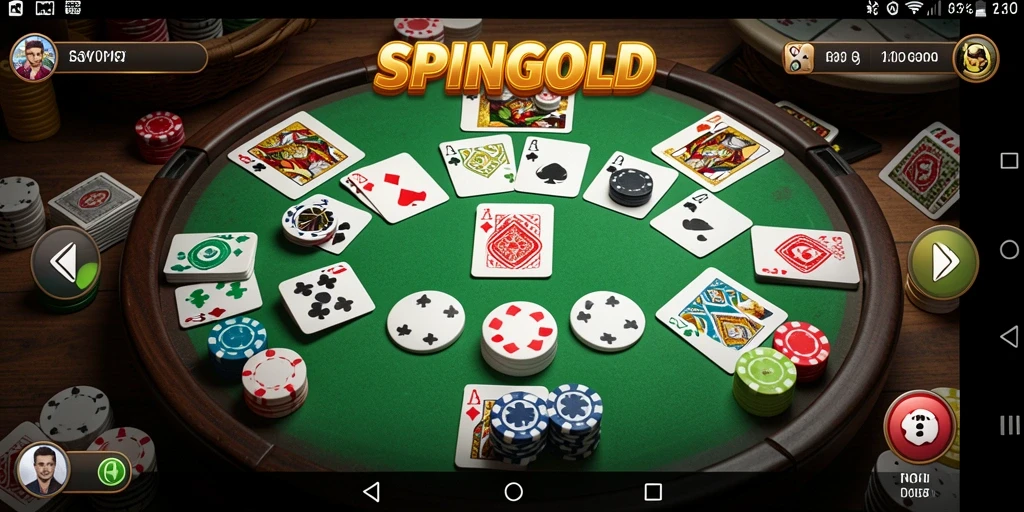Tampilan gameplay SPINGOLD yang menarik dengan desain modern.