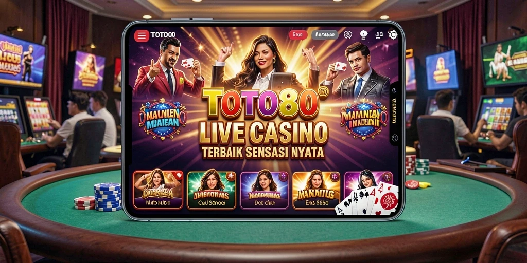 Tampilan gameplay TOTO80 dengan dealer live yang interaktif dan menyenangkan.